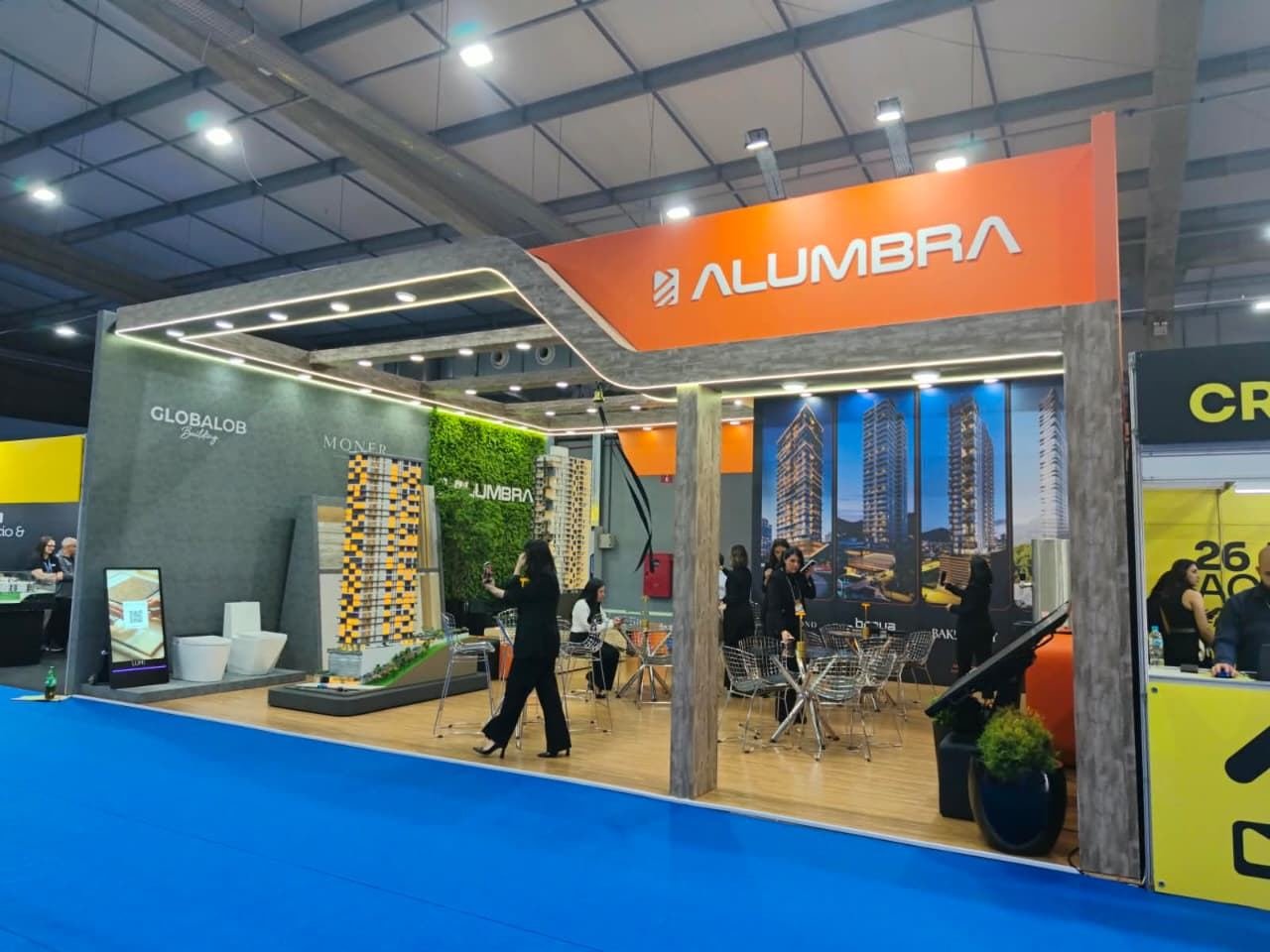 Stand corporativo montado pela LocaSul Eventos em feira